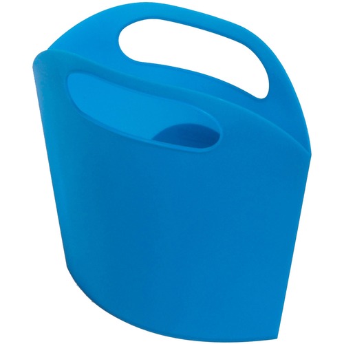 Deflecto Antimicrobial Kids Mini Tote Blue - External Dimensions: 8" Width x 5.4" Depth x 2" Height - Plastic - Blue - For Art Supplies, Crayon