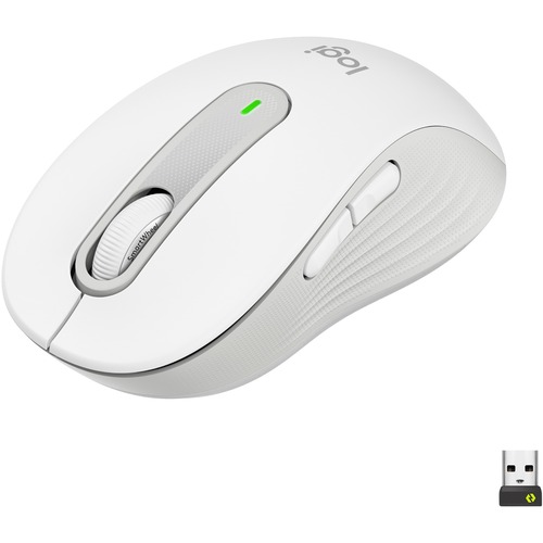 Logitech Signature M650 Mouse - Optical - Wireless - Bluetooth/Radio Frequency - Off White - USB - 2000 dpi - Scroll Wheel - 5 Button(s) - 5 Programmable Button(s) - Medium Hand/Palm Size - Mice - LOG910006252