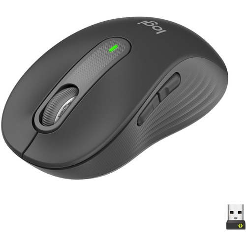 Logitech Signature M650 Mouse - Optical - Wireless - Bluetooth/Radio Frequency - Graphite - USB - 2000 dpi - Scroll Wheel - 5 Button(s) - 5 Programmable Button(s) - Medium Hand/Palm Size - Mice - LOG910006250