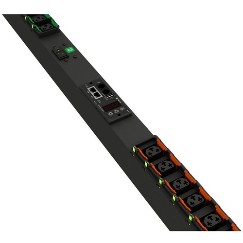 Vertiv Geist GU2 rack PDU VP7N3001 - 30A, 208V, (24) Combination Outlet C13/C19 - Switched Outlet Level Monitored 0U Vertical rack power distribution unit, (24) Combination C13/C19 outlets, 30A, 208V, 4.9kW, L6-30P input, P-Lock Compatible outlets, Interc
