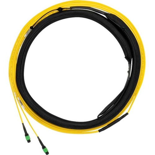 Panduit HD Flex™ Fiber Optic Trunk Cable Assembly - 15 ft Fiber Optic Network Cable for Network Device - First End: 1 x PanMPO Network - Female - Second End: 1 x PanMPO Network - Female - Trunk Cable - Plenum - Yellow - 1