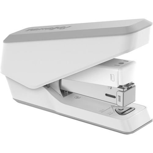 Fellowes LX840 Half Strip EasyPress Stapler White - 105 Staple Capacity - Half Strip - White - Desktop Staplers - FEL5011501