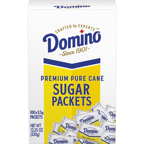 Domino Sugar Packets, Box Of 2,000 Packets - Cane Sugar Flavor - Granulated Sugar - 2000 / Box