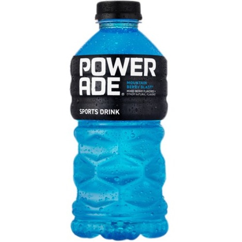 Powerade® Liquid Hydration Energy Drink, Mountain Blast (Berry), 20 Oz - 20 fl oz (591 mL) - 1 Each / Bottle