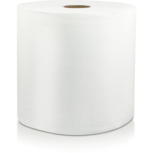 Livi VPG Select Hard Wound Towel - 1 Ply - 1.81" Core - White - Fiber - 6 / Carton