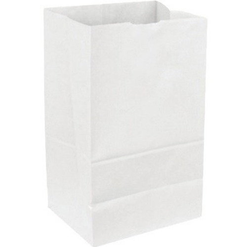 DURO Standard SOS Bags - 4.19" Width x 6.31" Length - White - Virgin Paper - 1Carton - 500 Per Carton - Grocery, Food