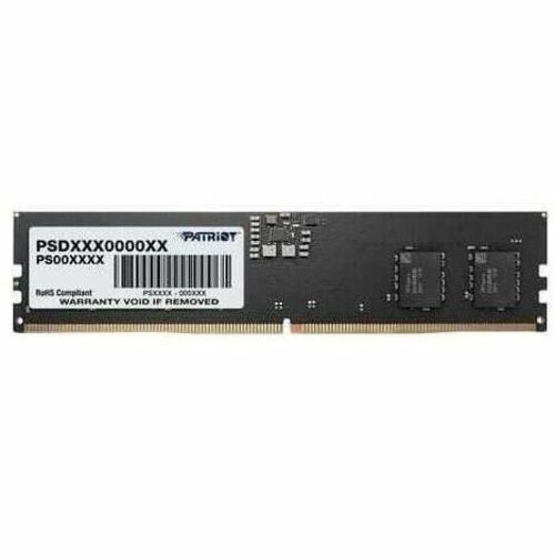 Patriot Memory Signature Line 16GB DDR5 SDRAM Memory Module - 16 GB (1 x 16GB) - DDR5-4800/PC5-38400 DDR5 SDRAM - 4800 MHz Single-rank Memory - CL40 - 1.10 V - On-die ECC - Unbuffered - 288-pin - DIMM