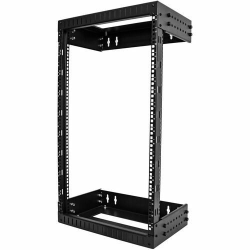 StarTech.com 18U 19" Wall Mount Network Rack - Adjustable Depth 12-20" Open Frame for Server Room /AV/Data/Computer Equipment w/Cage Nuts - Adjustable 2 Post 18U 19in wall mount network rack 12-20in mounting depth - EIA/ECA-310 compatible - Open frame des