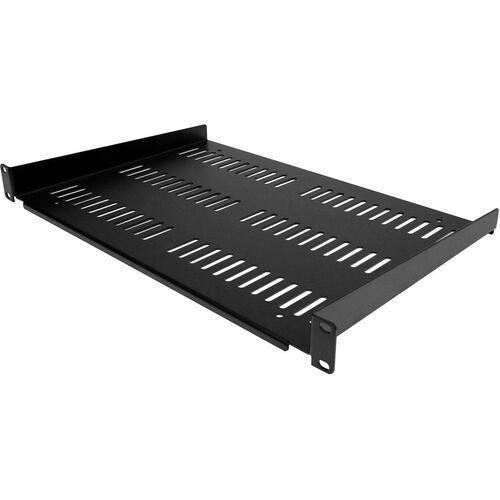 StarTech.com 1U Vented Server Rack Cabinet Shelf - Fixed 12" Deep Cantilever Rackmount Tray for 19" Data/AV/Network Enclosure w/Cage Nuts - 1U 19in vented server rack cabinet shelf/rackmount cantilever tray 12in deep - Universal fit in existing EIA/ECA-31