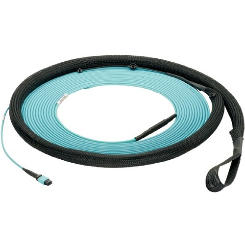 Panduit QuickNet Fiber Optic Trunk Network Cable - 16.40 ft Fiber Optic Network Cable for Network Device - First End: 1 x PanMPO Network - Female - Second End: 1 x PanMPO Network - Female - 100 Gbit/s - Trunk Cable - Plenum, OFNP - 50/125 µm