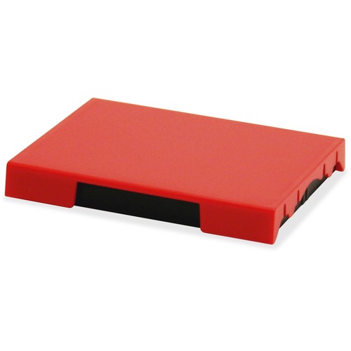 Trodat 4727 Dater Replacement Pad - 1 Each - 1.6" Height x 2.5" Width - Red - Plastic