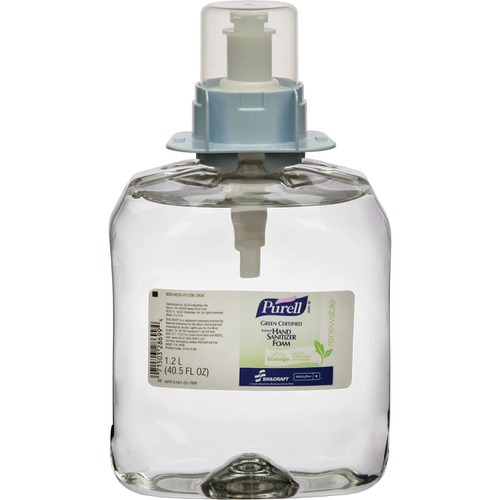SKILCRAFT Hand Sanitizer Foam Refill - 1.27 quart - Spray Bottle Dispenser - Kill Germs - Hand, Skin - Moisturizing - Clear - 3 / Box