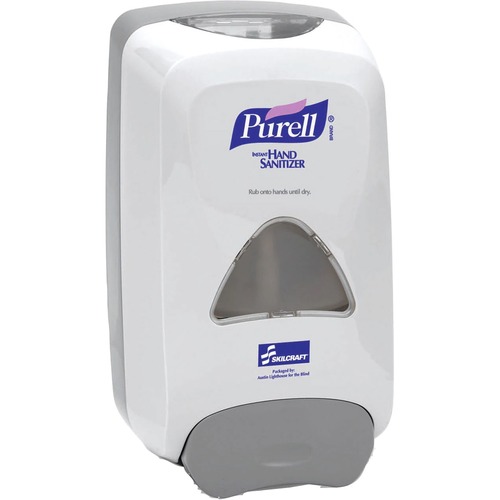 SKILCRAFT PURELL Hand Sanitizer Foam Dispenser - 1.27 quart Capacity - Dove Gray - 1 Each