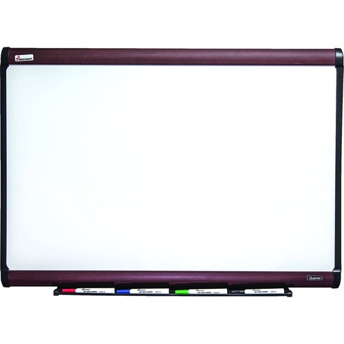 SKILCRAFT® Porecelain Whiteboard - 60" (5 ft) Width x 36" (3 ft) Height - White Porcelain Surface - Aluminum Anodized Satin Aluminum Frame - Rectangle - Horizontal/Vertical - Magnetic - 1 Each