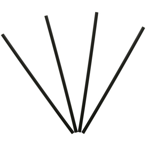 Banyan Black Straws - Unwrapped - Beverage Straws | Banyan Food Service