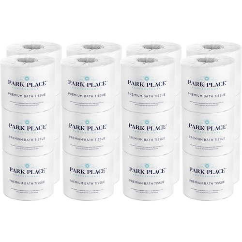 Park Place Double-ply Premium Bath Tissue Rolls - 2 Ply - 420 Sheets/Roll - White - 24 Rolls Per Carton - 24 / Carton