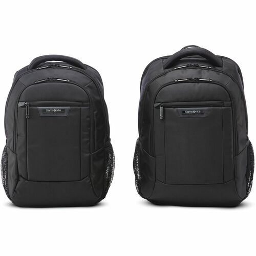 Samsonite Classic Business 2.0 Carrying Case (Backpack) for 13" to 15.6" Apple iPad Notebook, Tablet, Smartphone, Pen, Business Card, Accessories - Black - Polyester Body - Shoulder Strap, Handle - 17" Height x 7.3" Width x 11.3" Depth - Medium Size - Uni