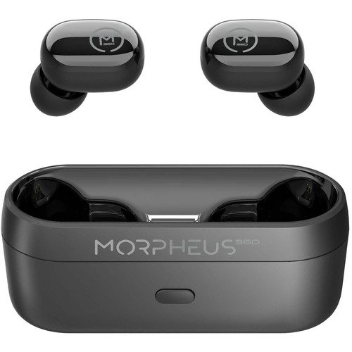 Morpheus 360 Spire True Wireless Earbuds - Bluetooth In-Ear Headphones with Microphone - TW1500B - HiFi Stereo - 20 Hour Playtime - Binaural - In-ear Wireless Headphones - Magnetic Charging Case - USB Charging - Waterproof/Sweatproof IPX4 - Designed for S