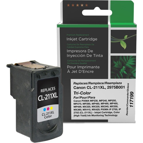 Clover Technologies Remanufactured Inkjet Cartridge, Alternative for Canon CL-211XL - Tri-colour