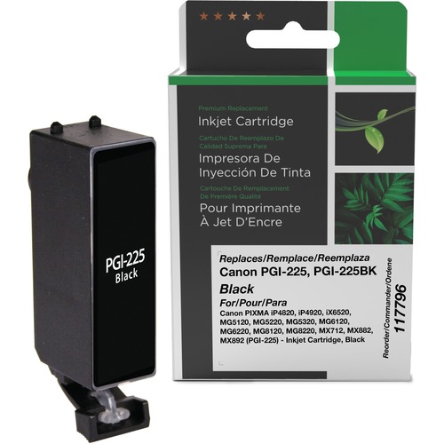 Clover Technologies Remanufactured Inkjet Cartridge, Alternative for Canon PGI-225BK, PGI-225 - Black -  - CIG117796
