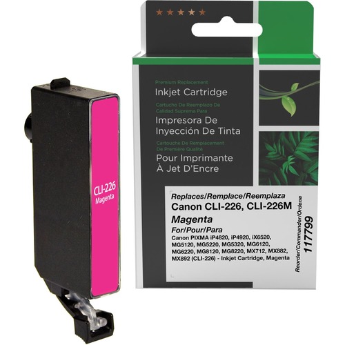 Clover Technologies Remanufactured Ink Cartridge, Alternative for Canon CLI-226M, CLI-226 - Magenta