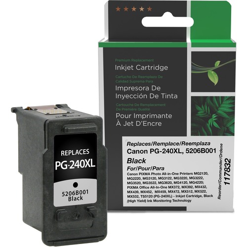 Clover Technologies Remanufactured Inkjet Cartridge, Alternative for Canon PG-240XL - Black