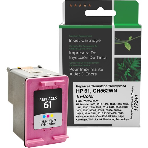 Clover Technologies Remanufactured Ink Cartridge - Alternative for HP 61 - Tri-color - Inkjet - 165 Pages - 1 Each - Ink Cartridges & Printheads - CIG117344