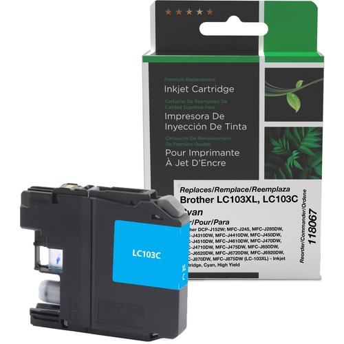 Clover Technologies Remanufactured Inkjet Cartridge - Alternative for Brother - Cyan