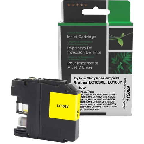 Clover Technologies Remanufactured Inkjet Cartridge - Alternative for Brother - Yellow - Ink Cartridges & Printheads - CIG118069