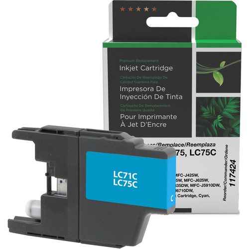 Clover Technologies Remanufactured Inkjet Cartridge - Alternative for Brother - Cyan - Ink Cartridges & Printheads - CIG117424