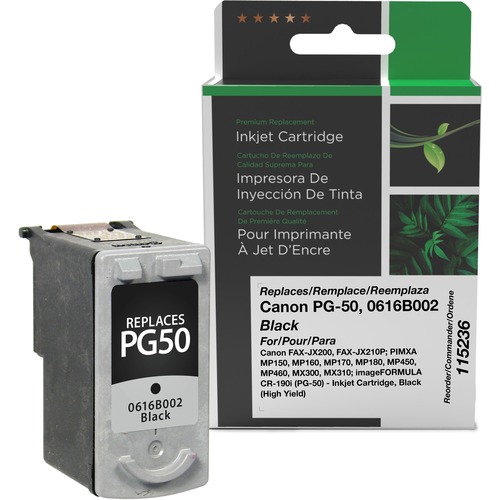 Clover Technologies Remanufactured Inkjet Cartridge - Alternative for Canon PG-50 - Black