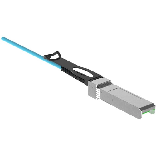 Panduit AOC Assembly, SFP+ to SFP+, 10G, OM3, 15m - 49.21 ft Fiber Optic Network Cable for Network Device, Server, Switch, Computer, Transceiver - First End: 1 x SFP+ Network - Second End: 1 x SFP+ Network - 10 Gbit/s - Aqua - 1