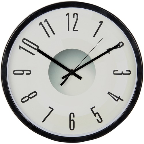 Victory Light Heavy-duty Silent Wall Clock - Black, Gray Case - Plastic