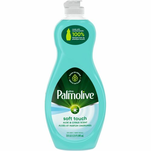 Palmolive Ultra Liquid Dish Soap - 20 fl oz (0.6 quart) - Aloe & Citrus Scent - 9 / Carton - Phosphate-free, Paraben-free, Eco-friendly, Biodegradable - Clear