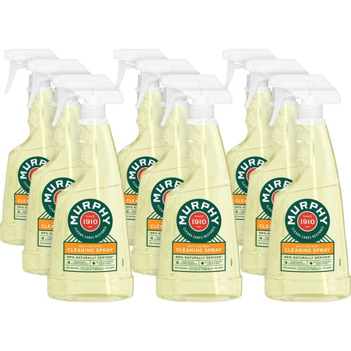 Murphy Oil Soap Multi-use Spray - Ready-To-Use - 22 fl oz (0.7 quart) - Fresh Orange ScentBottle - 9 / Carton - Orange