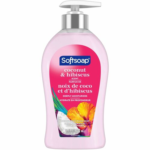 Softsoap Coconut Hand Soap - Coconut & Hibiscus ScentFor - 11.3 fl oz (332.7 mL) - Pump Bottle Dispenser - Bacteria Remover, Dirt Remover - Hand, Skin - Moisturizing - Refillable, Recyclable, Paraben-free, Phthalate-free, Biodegradable - 1 Each