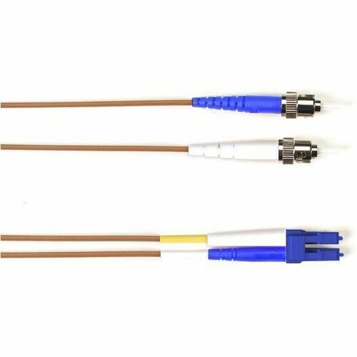 Black Box Colored Fiber OS2 9/125 Singlemode Fiber Optic Patch Cable - OFNR PVC