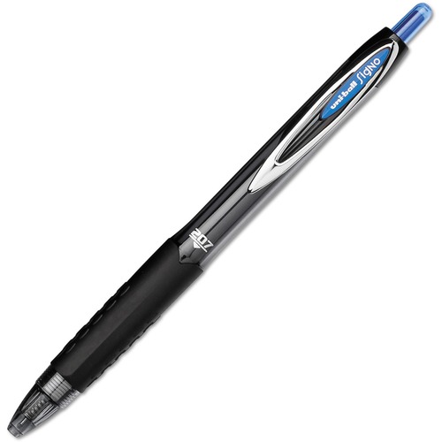 uniball™ 207 Retractable Gel Needle Point - 0.7 mm (0.03") Medium Needle Pen Point - Retractable - Blue Ink - Blue Barrel - 1 Each