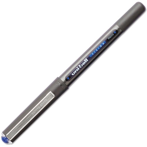 uniball™ Vision Rollerball Pens - Micro Pen Point - 0.5 mm Pen Point Size - Blue - 1 Each