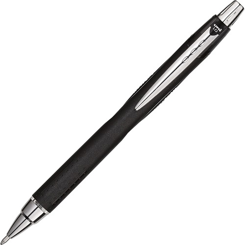 uniball™ Jetstream Retractable Ballpoint Pen - Medium Pen Point - 1 mm Pen Point Size - Retractable - Black Pigment-based Ink - 1 Each
