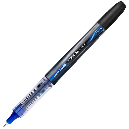 uniball™ Vision Needle Rollerball Pens - Micro Pen Point - 0.5 mm Pen Point Size - Blue - 1 Each