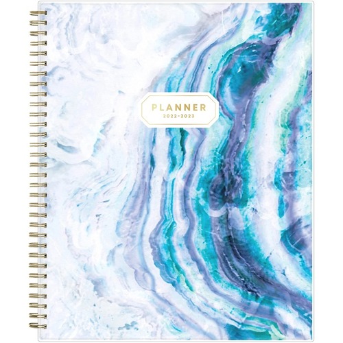 Blue Sky™ Academic Weekly/Monthly Planner, Letter Size, Gemma, July 2022 To June 2023, 118177-A - Academic - Monthly, Weekly - 12 Month - July 2022 - June 2023 - 1 Week, 1 Month Double Page Layout - 8 1/2" x 11" White Sheet - Wire Bound - Desk - Pap