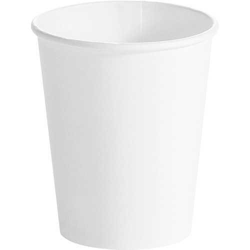 Huhtamaki 8 oz Single-Wall Hot Cups - 50.0 / Bag - 20 / Carton - White - Paper, Polystyrene, Paperboard - Hot Drink, Beverage - TAA Compliant