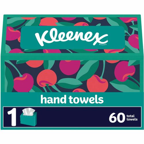 Kleenex Disposable Hand Towels - 1 Ply - 8" x 9.10" - White - Paper - 60 Per Box - 1 / Box