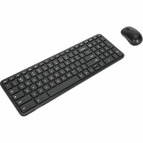 Targus AKM623AMUS Keyboard & Mouse - Wireless Bluetooth 5.2 Keyboard - Black - Wireless Bluetooth Mouse - Optical - 1000 dpi - 3 Button - Scroll Wheel - Black - AAA - Compatible with Chromebook