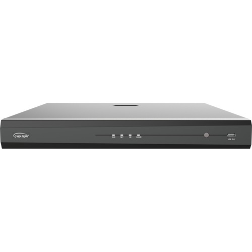 Gyration 16-Channel Network Video NVR Recorder With PoE - 10 TB HDD - Network Video Recorder - HDMI - 4K Recording