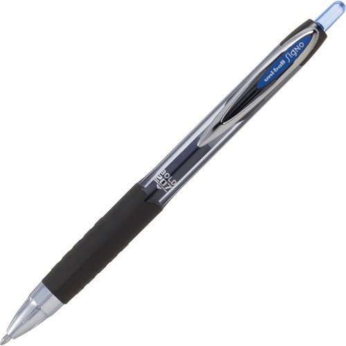 uniball™ 207 Retractable Gel - Medium Pen Point - 1 mm Pen Point Size - Refillable - Retractable - Blue Gel-based Ink - Clear Barrel - 1 Each