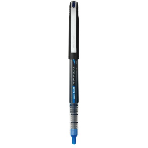 uniball™ Vision Needle Rollerball Pens - Fine Pen Point - 0.5 mm Pen Point Size - Blue - 1 Each