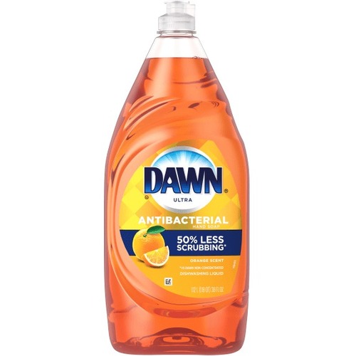 Dawn Ultra Antibacterial Dishwashing Liquid Dish Soap, 38 Oz, Orange Scent - 38 fl oz (1.2 quart) - Citrus Scent - Anti-bacterial - Orange - 1 Each