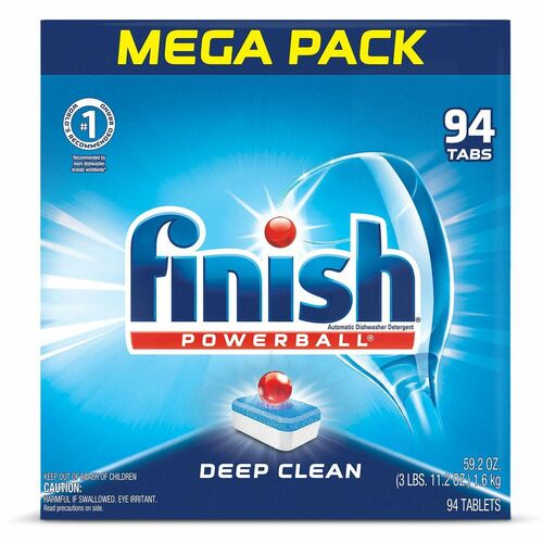 Finish Powerball Dishwasher Tabs - Fresh Scent - 94 / Box - Chlorine-free, Easy to Use - Multi